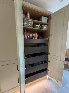 Recent Projects | Transforming a Home with a Green Shaker Kitchen: Open-Concept Benefits and Style