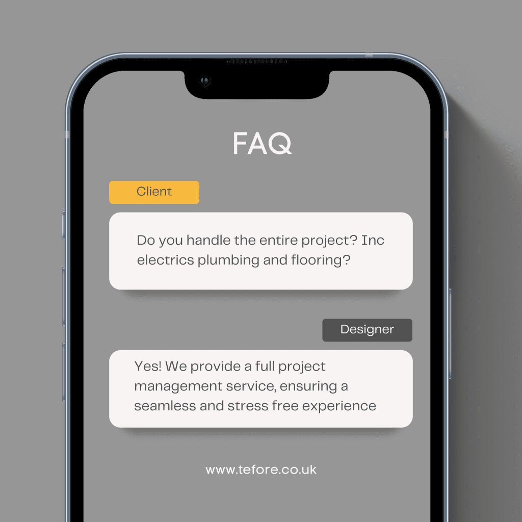 All Things Tefore | Frequently Asked Questions About Our Bespoke Kitchens & Bedrooms