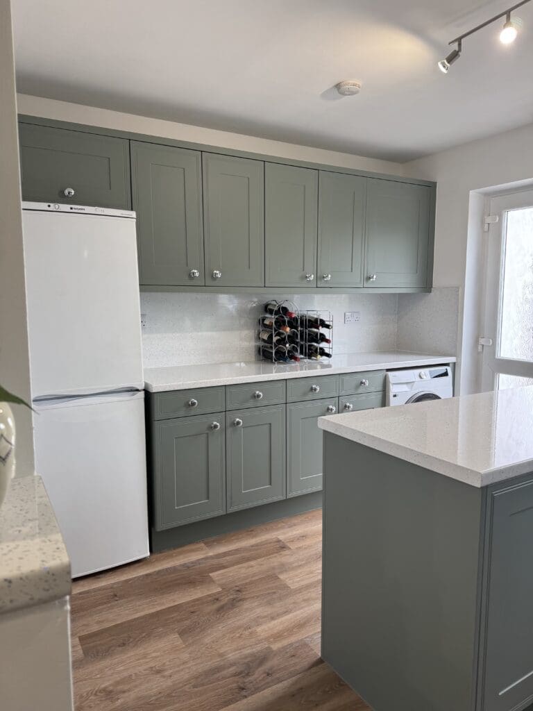 Recent Projects | Transforming a Tired Kitchen into a Modern Sage Green Fitted Kitchen