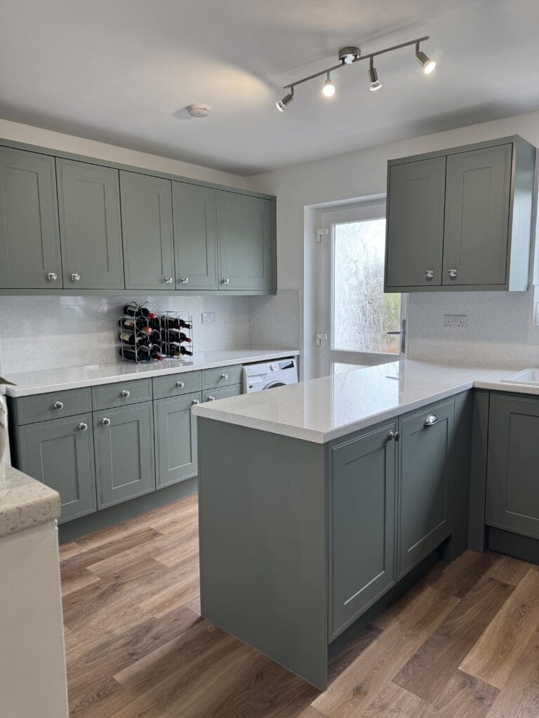 Recent Projects | Transforming a Tired Kitchen into a Modern Sage Green Fitted Kitchen