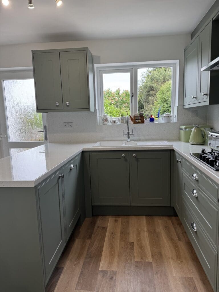 Recent Projects | Transforming a Tired Kitchen into a Modern Sage Green Fitted Kitchen
