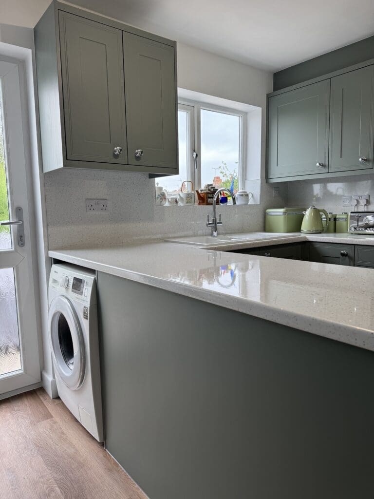 Recent Projects | Transforming a Tired Kitchen into a Modern Sage Green Fitted Kitchen