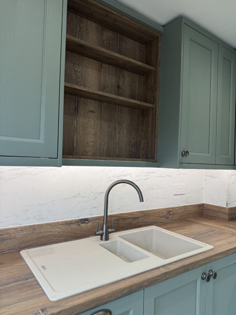 Recent Projects | Kitchen Transformation in Redditch: A Stunning Green Shaker Before & After Recent Projects | Kitchen Transformation in Redditch: A Stunning Green Shaker Before & After