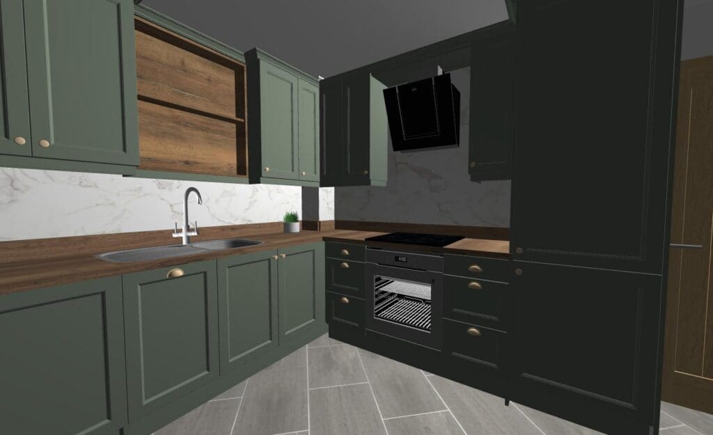 Recent Projects | Kitchen Transformation in Redditch: A Stunning Green Shaker Before & After Recent Projects | Kitchen Transformation in Redditch: A Stunning Green Shaker Before & After